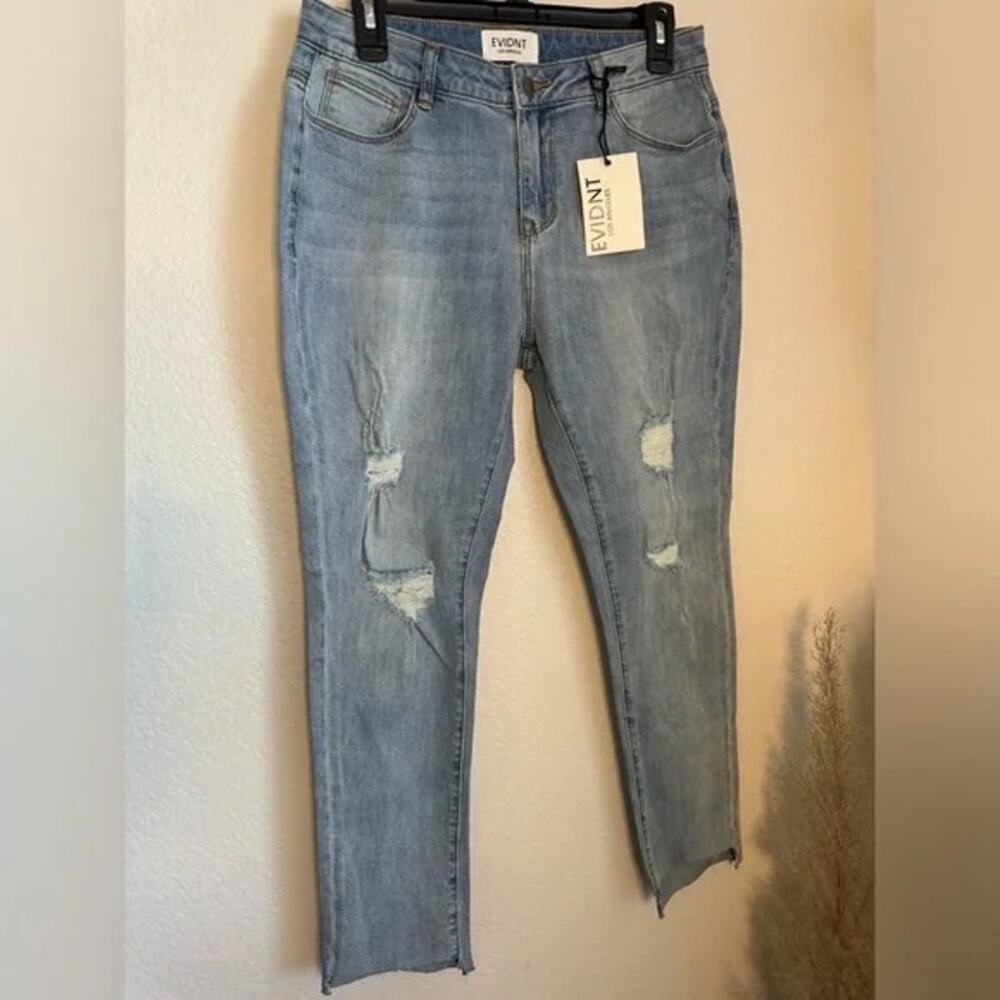NWT- Anthropologie Evidant Verona Skinny Ankle Light‎ Wash Jeans Sz:25,26,27,30 - Picture 3 of 8